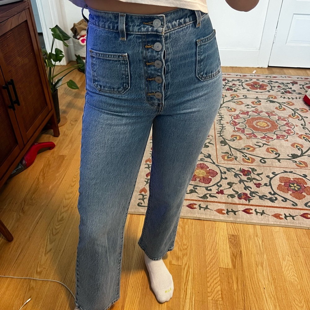 Levi fly button jeans